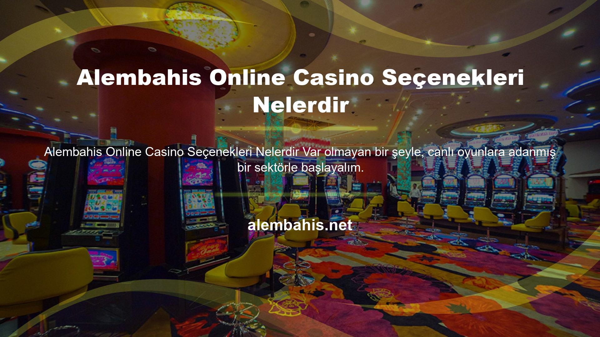 Bahis sitesi, casino pazarının son yıllarda ürettiği mükemmel canlı casinolarla rekabet etmemeyi seçti