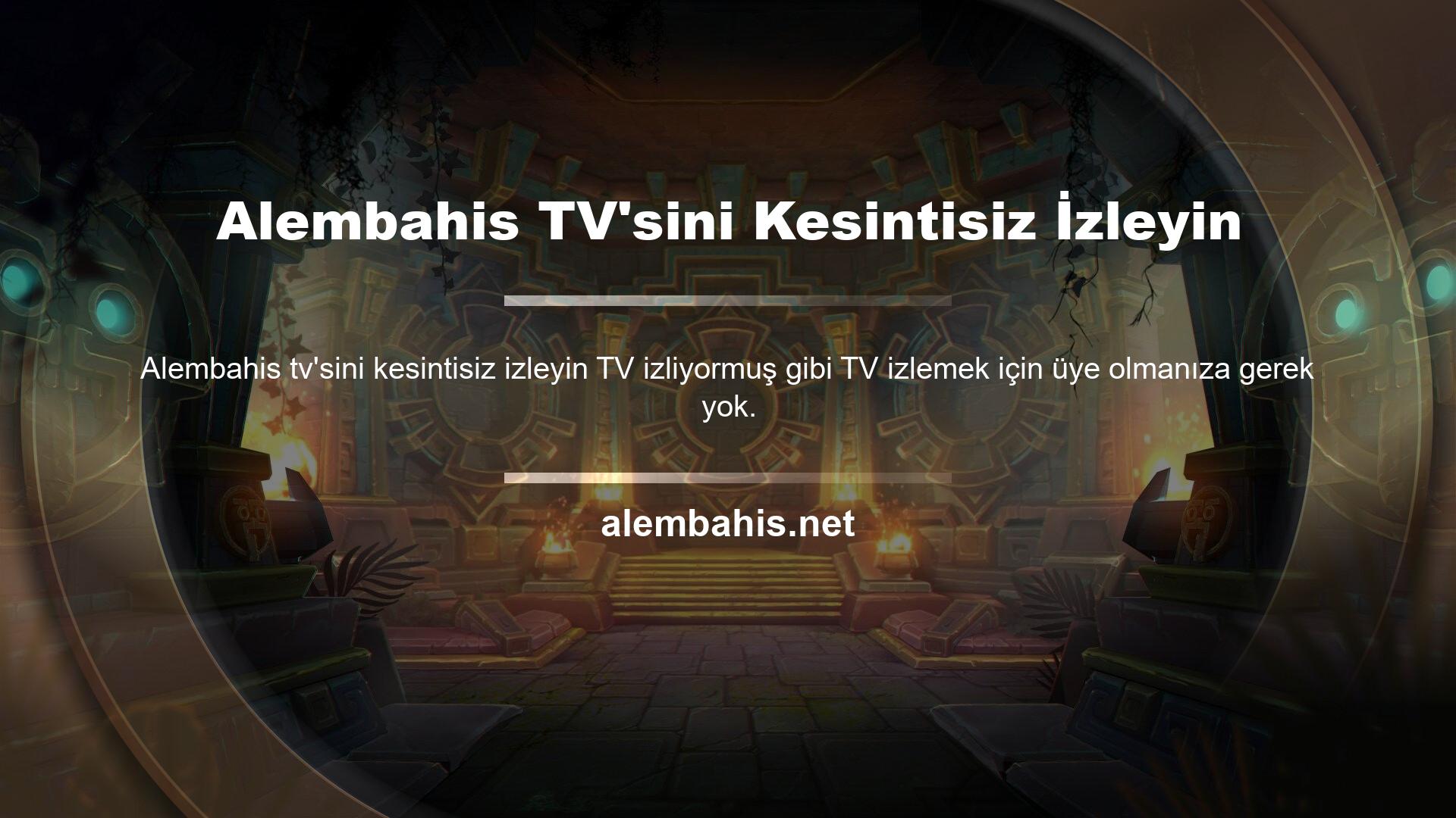 Alembahis TV gibi halka ücretsiz, kesintisiz TV sunmaktadır